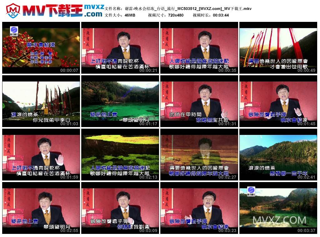 谢雷-唤水会结冻_台语_流行_MC503512